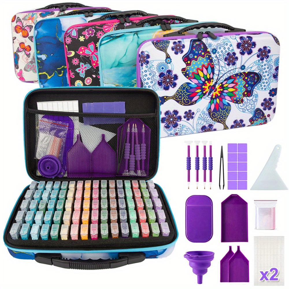 

80-slot 5d Diamond Painting Kit & Storage - For Diamond Art Enthusiasts