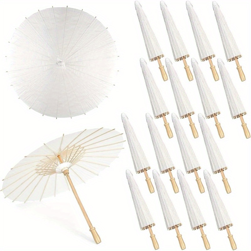 

6pcs 80cm Parasols - Wood , No Or Required, For , , , , Decor