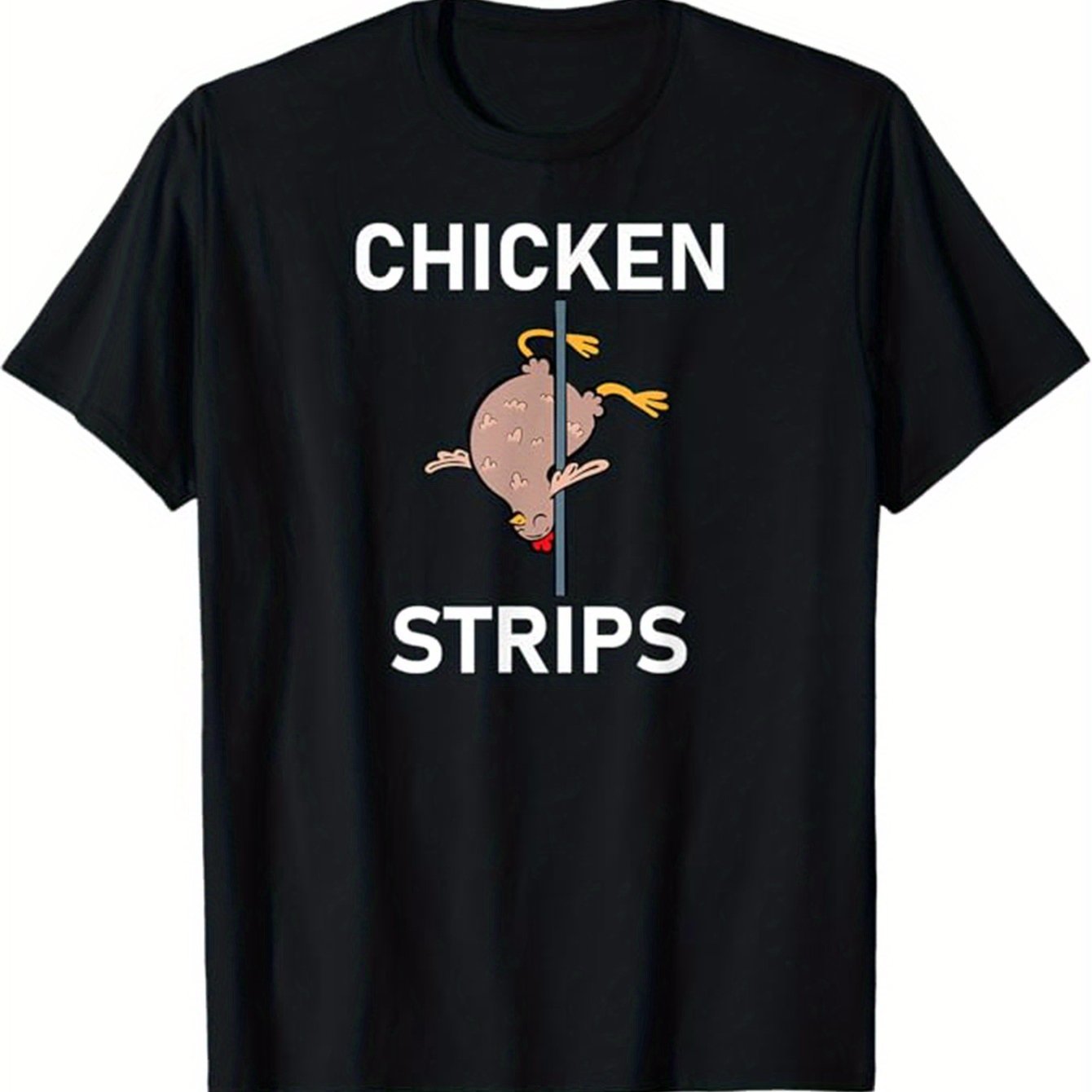 

Chicken Print Men's Cotton T-shirt, Casual Short-sleeved T-shirt, Men's Outdoor T-shirt