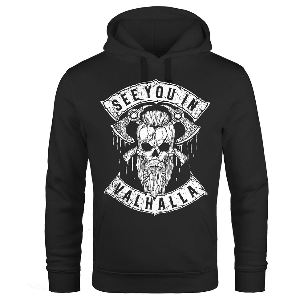 

Hoodie Mens In Skull Skull Print- Men's Pullover Hoodie Long Sleeve Casual Workout Travel Weightlifting Gym Funny Quote Hooded Sweat Shirts Mens Women Hoodie Sweatshirt With Pocket