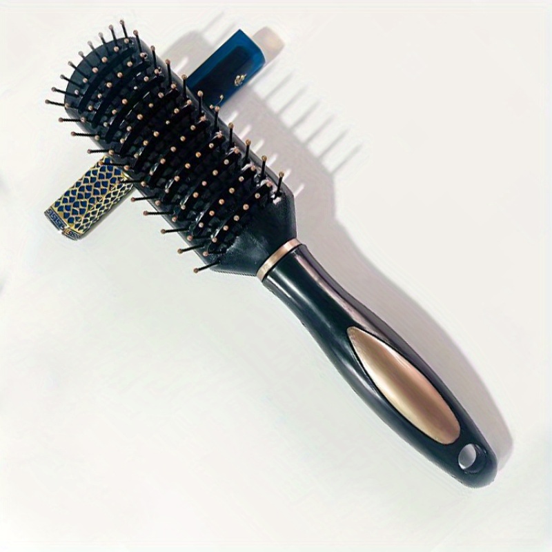 TEMU 1pc Hair Comb Air Cushion Comb Round Curling Comb Scalp Massage Hair Comb