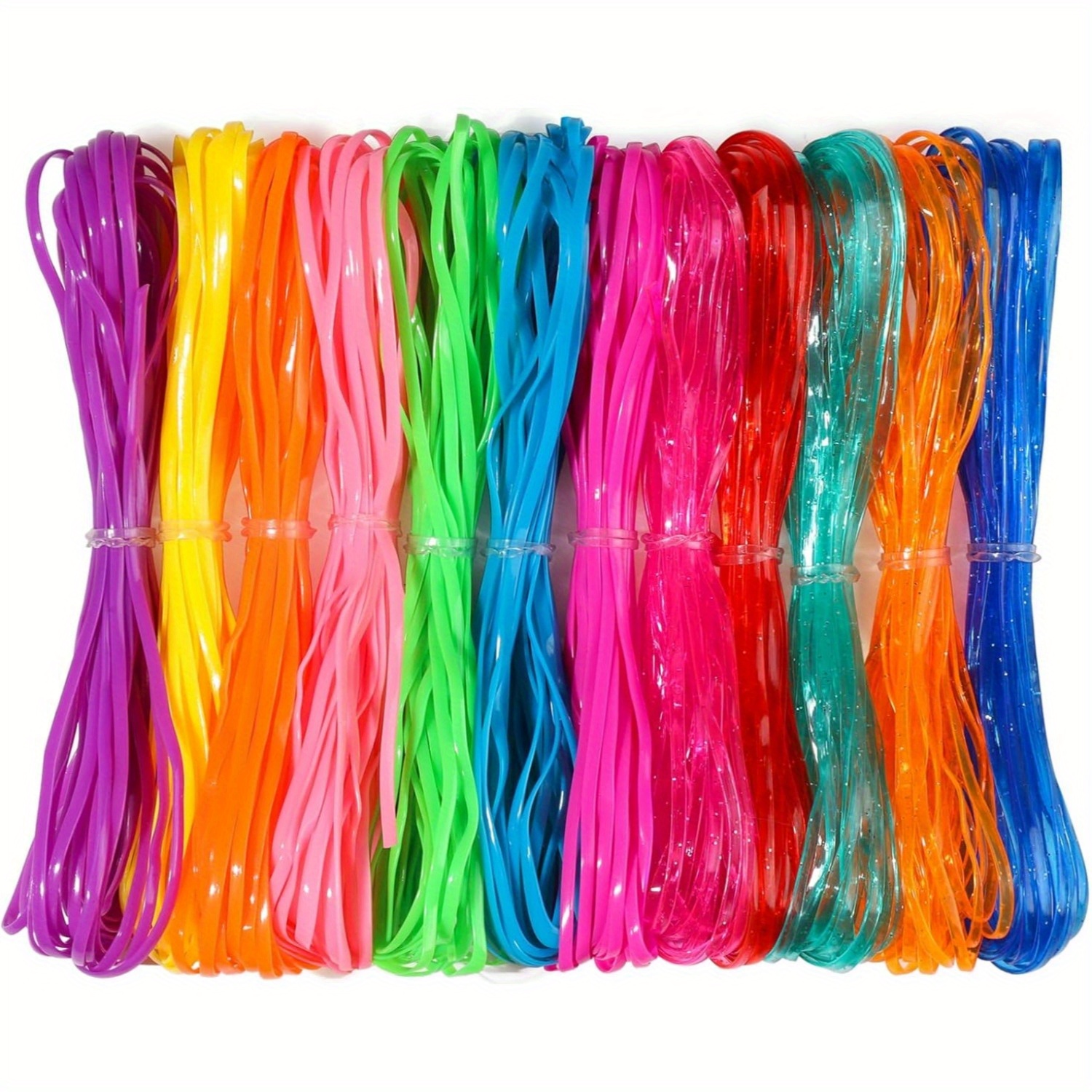 

12- Flexicrafts Plastic , 5 , String For Diy Bracelets, Jewelry Making, And Weaving Projects