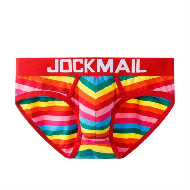 

Jockmail Striped Briefs - , Knit , , Elasticity, Underwear