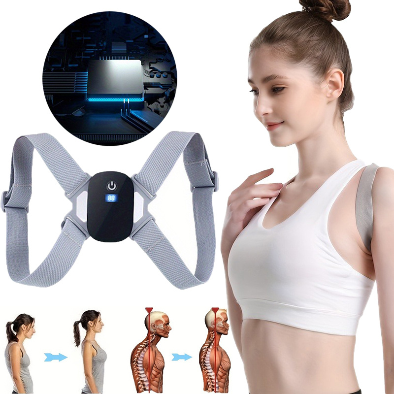 

Posture Corrector With Vibration Reminder Smart Brace For Women Men, Adjustable Shoulder Back Straightener Support Upper Back Brace