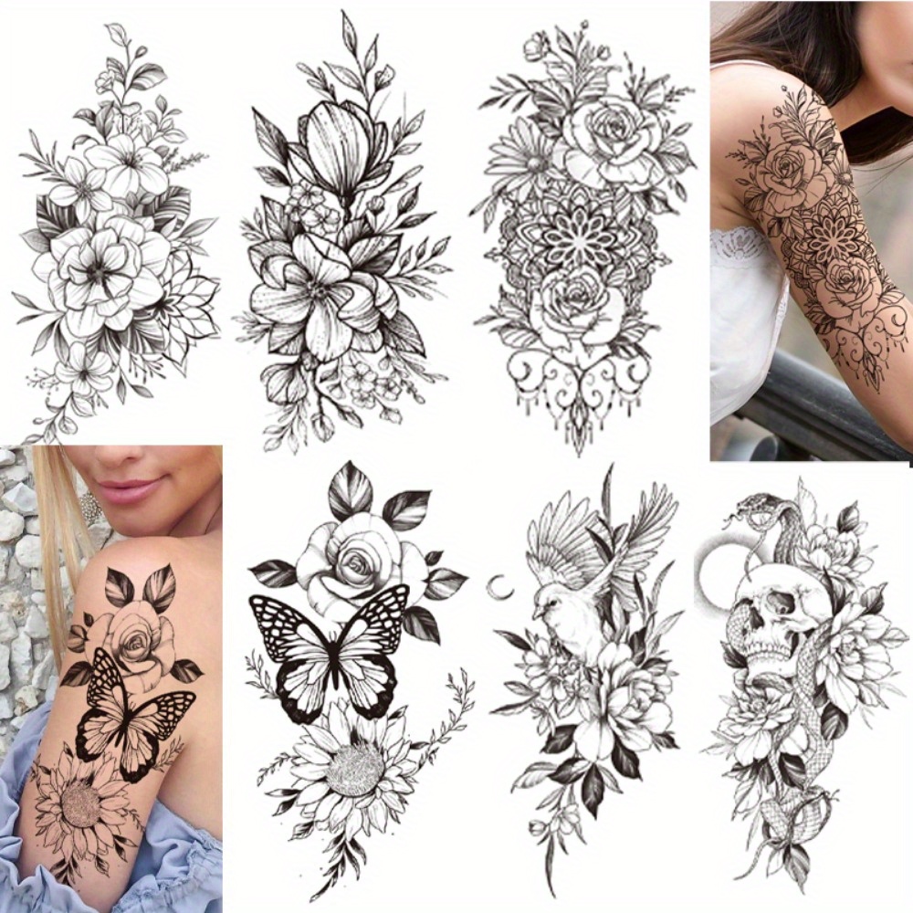 Intricate Upper Arm Tattoo Design created on Craiyon, image size:1000x1000