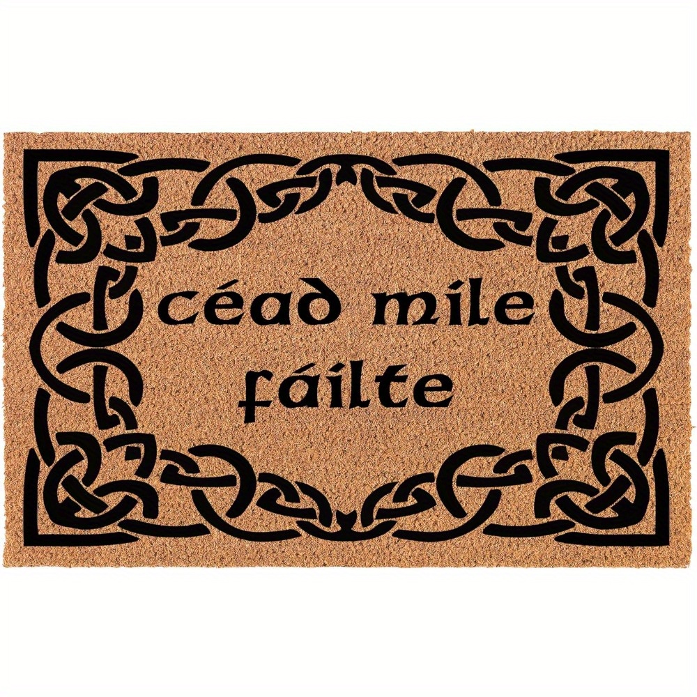 

Welcome Entrance Doormat Bathroom No Mat Gift Mile A Welcomes Irish Welcome (30" ")