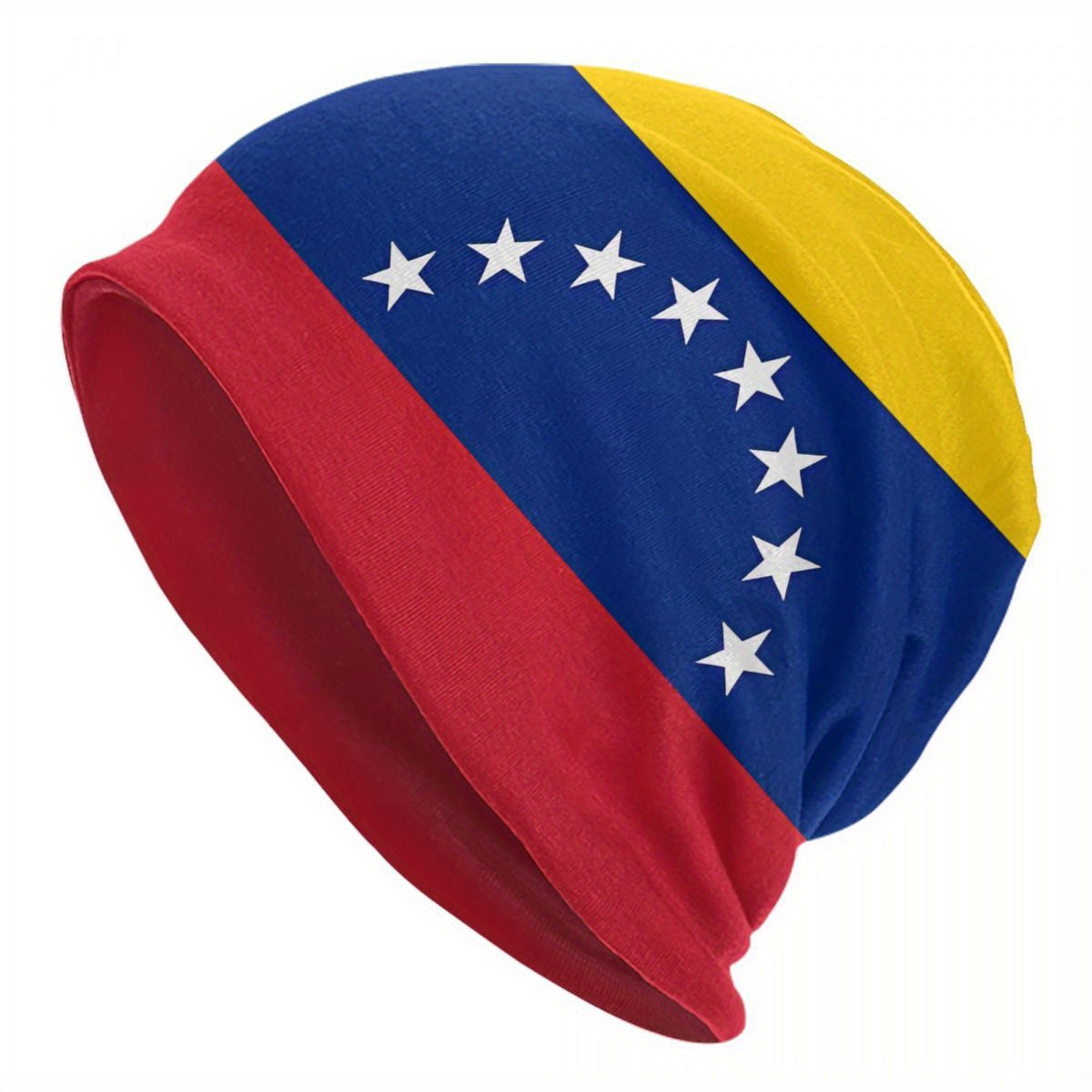 TEMU 1 pz. con bandiera del Venezuela, turbante da esterno stampato chemioterapico a pelo traspirante