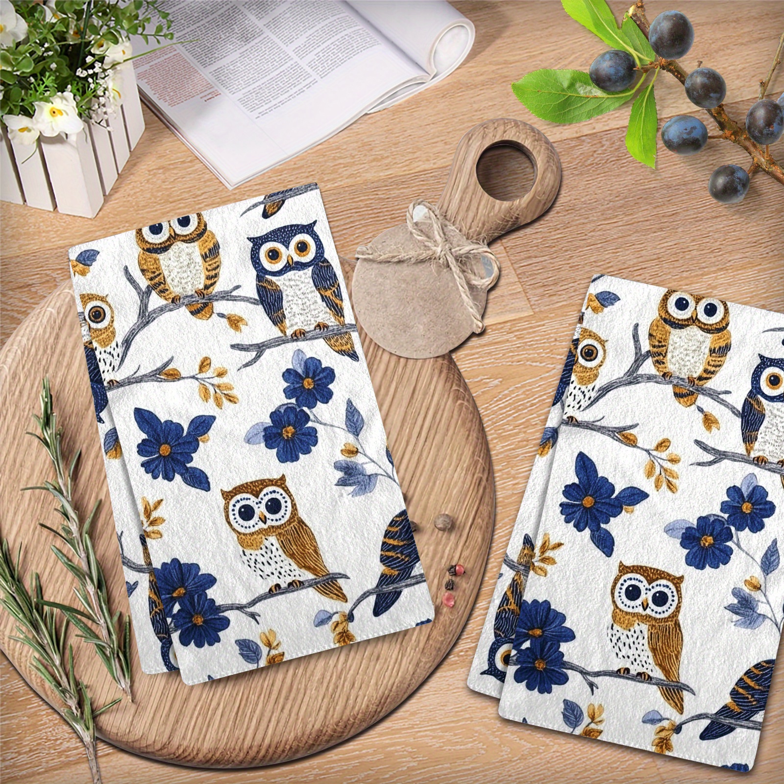 TEMU 2 Pieces Towels - Perfect Gift For New & Housewarming Parties - 27.2 .4 Inch (68 X 46cm) - Modern, High Absorbency, Super , Machine Washable, Cartoon Theme