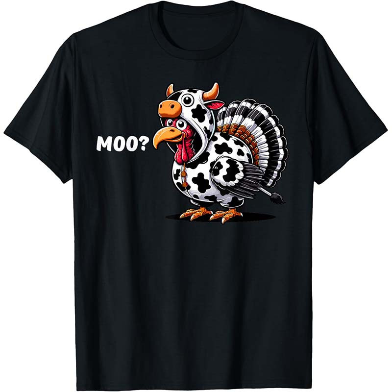 

Turkey Moo Funny Thanksgiving T-shirt