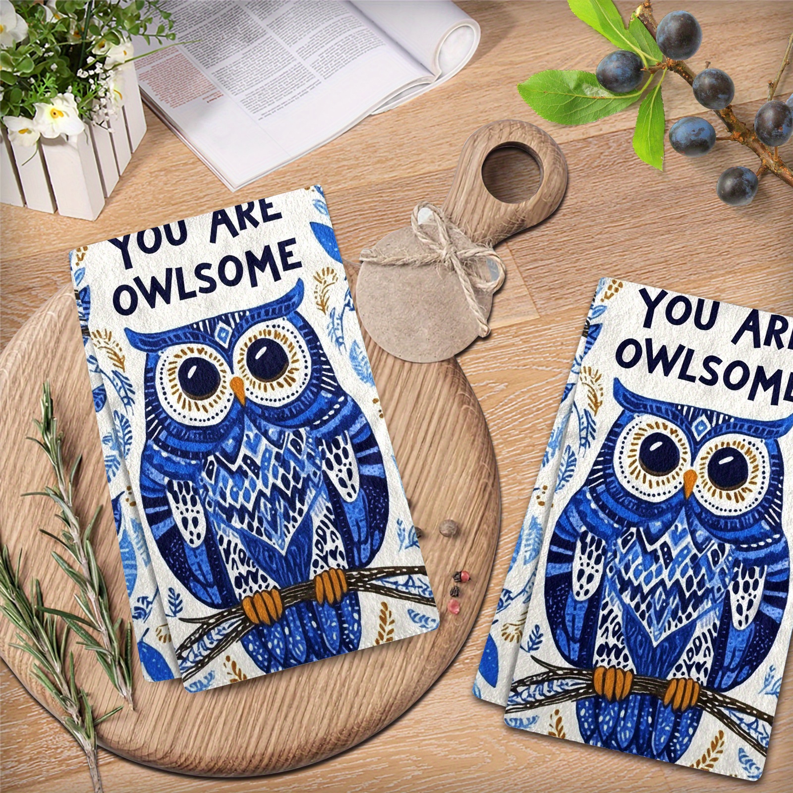 

2-pack Modern Towels - , Microfiber, Machine Washable, Cartoon-themed Dish Cloths For Kitchen Decor, Housewarming Gifts - 27.2x18.4 Inch