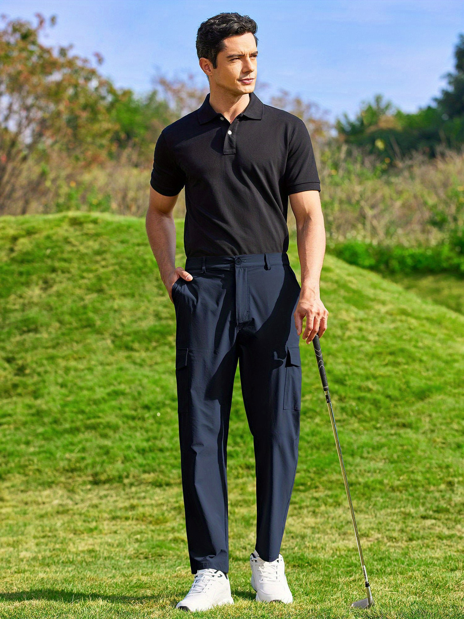 *'S Hiking Cargo Pants Lightweight Quick Dry Outdoor Work Pants for Golf  Athletic Travel with Multi Pockets, Plus Size