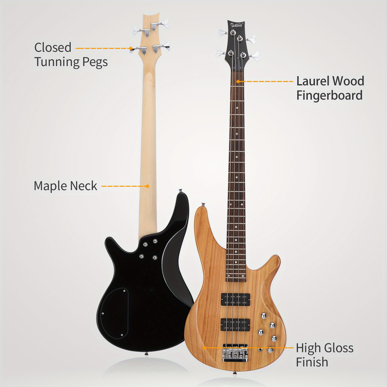 44 Inch GIB 4 String H-H Pickup Laurel Wood Fingerboard Electric... product image 12