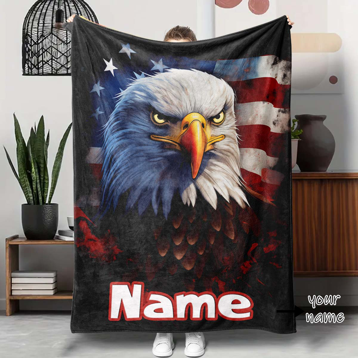 

Eagle Pattern Blanket - For Birthdays & ,