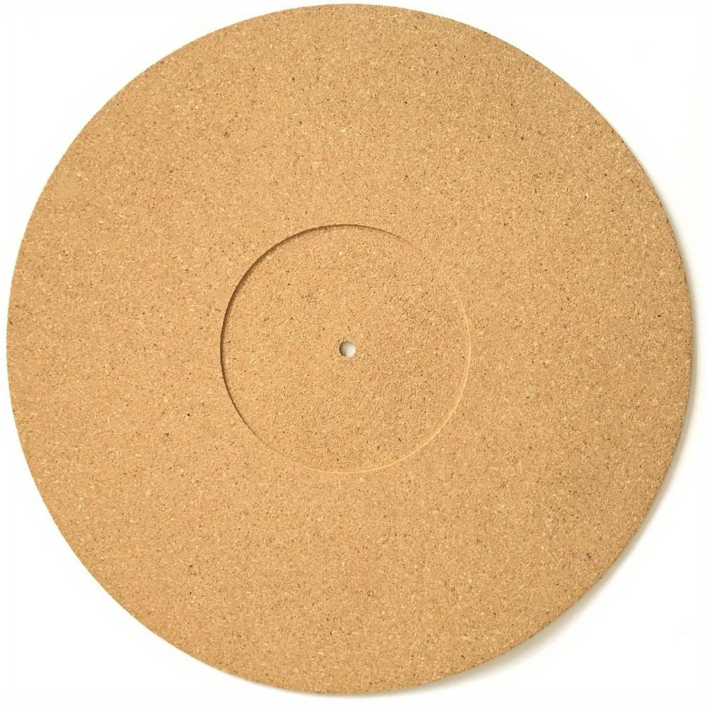 Ff Bonfires Cork Record Pad, Lp Vinyl Record Player Pad, Turntable Pad, 12-inch Cork Record Shock Absorbing Pad