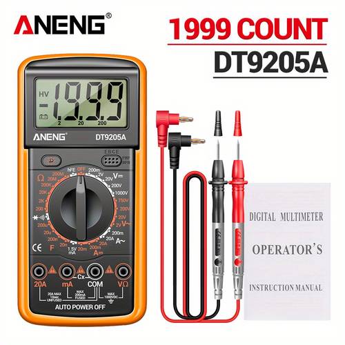 dt9205a 12 1999 digital multimeter ac voltage current tester electrical test meter profesional multimetro