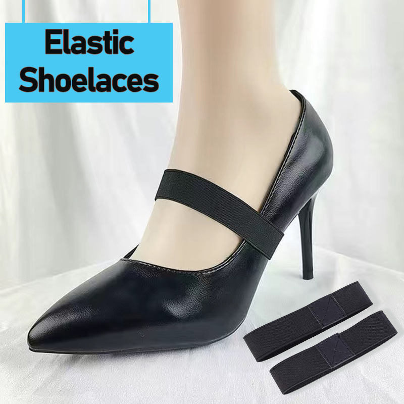 

1 Pair Elastic Shoe Straps For High Heels And Flats, No-tie Heel Cushions & Cups For , Unscented Footwear Accessories To Prevent Slipping, Comfortable Feet Support