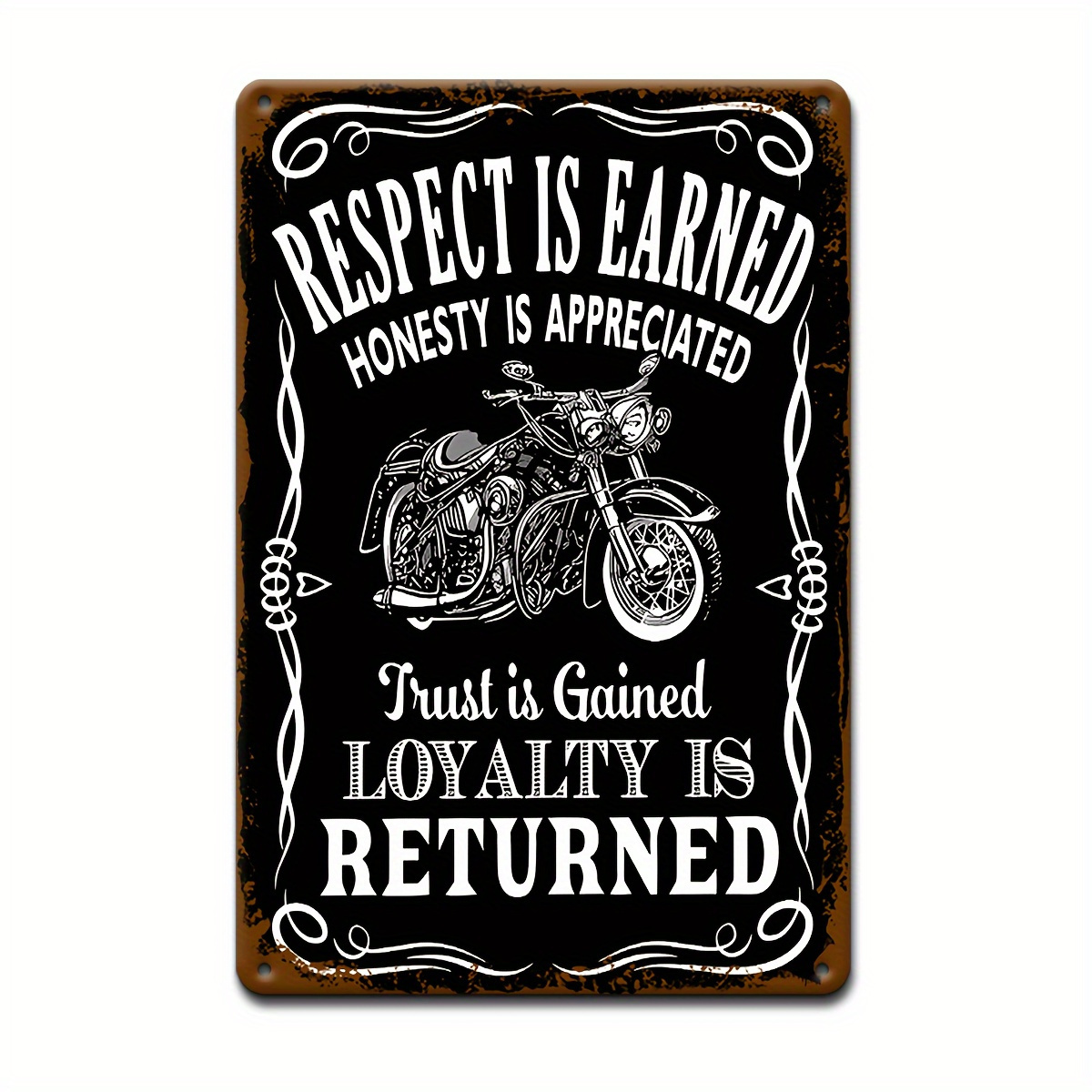 

Vintage Motorcycle Metal Tin Sign - Rust-resistant, Easy-hang Wall Decor For Garages & Bars, Perfect Gift For Bikers (11.9x7.9 Inches)