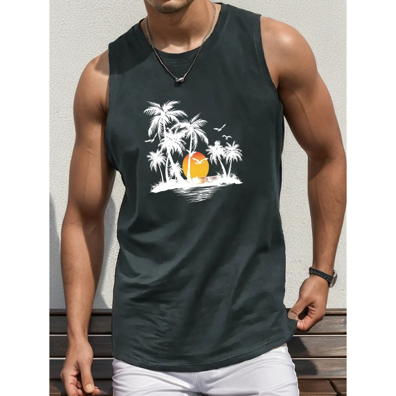 

Polyester Tank Top - Sleeveless, Round , - For Summer & Vacations