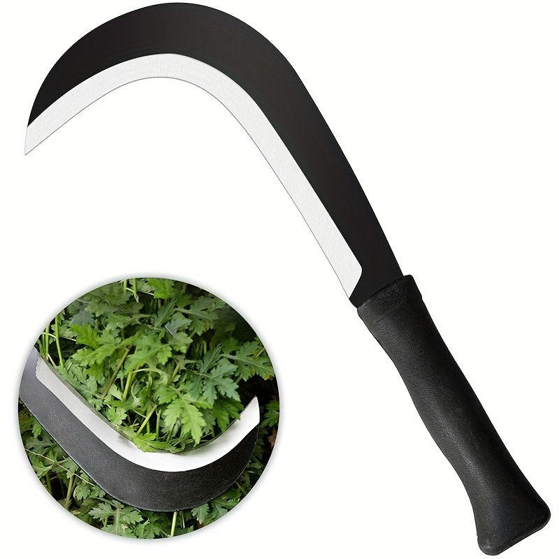 

Easy And Household Weeding And Harvesting - Garden Pruning And Firewood Chopping - Rubber Handle Machete - Lawn Mowing Knife - Gardening Manual Mowing Tool Halloween Christmas