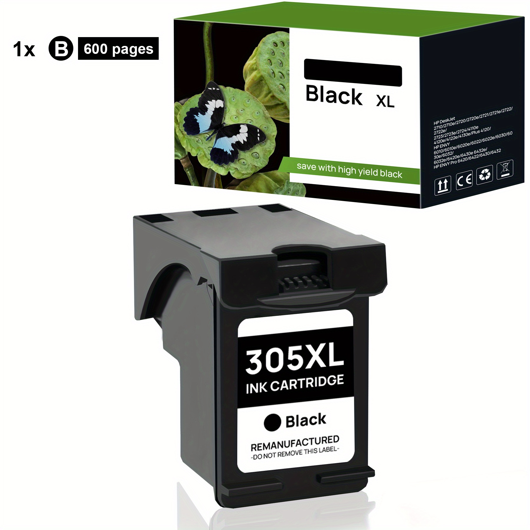 TEMU 305xl Ink Cartridge For 305 305xl Compatible With 2700 2710 2720 2722 Plus 4100 4120 4130 6000 6010 6020 6032 Pro 6400 6420- Black & Tri-color,