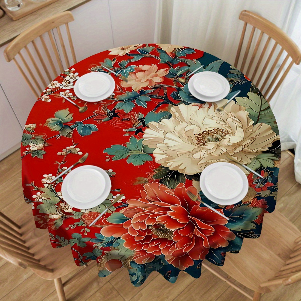 

Jit Round Tablecloth - , , Polyester, Suitable For , , And Camping - 180cm/70.87in