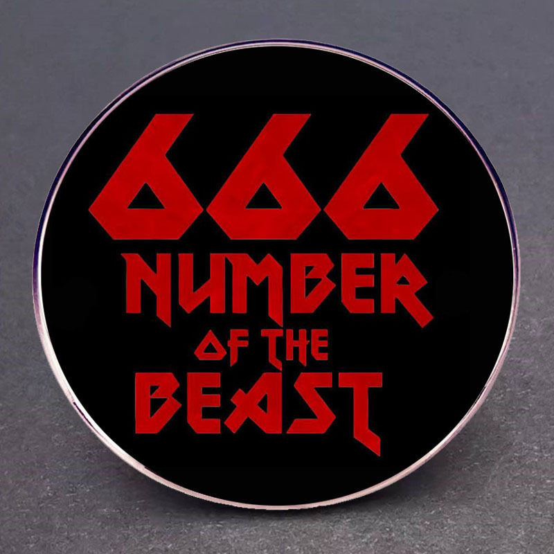 E-shop 666 Beast Menge Brosche Rockmusik Album Anstecker Metalllegierung Zubehör