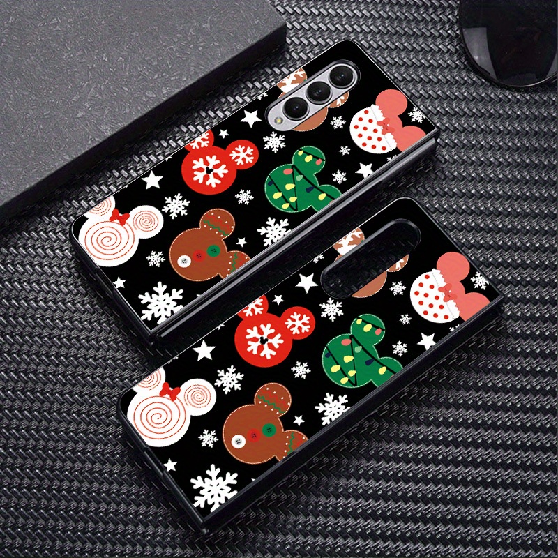 

Phone Case For Fold5 Fold4 Fold3 Fold 6 5 4 3 Hard Pc Cover Black Solid Cartoon Christmas , Best For Christmas