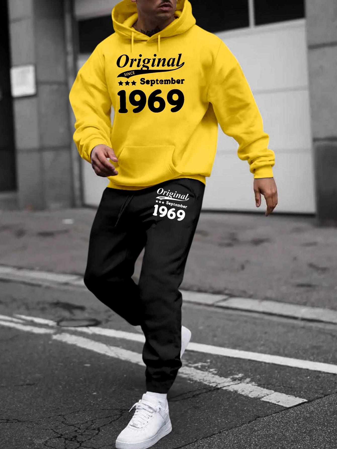 Capuche Survetement Taille L Sweatshirt à Capuche Imprimé Original