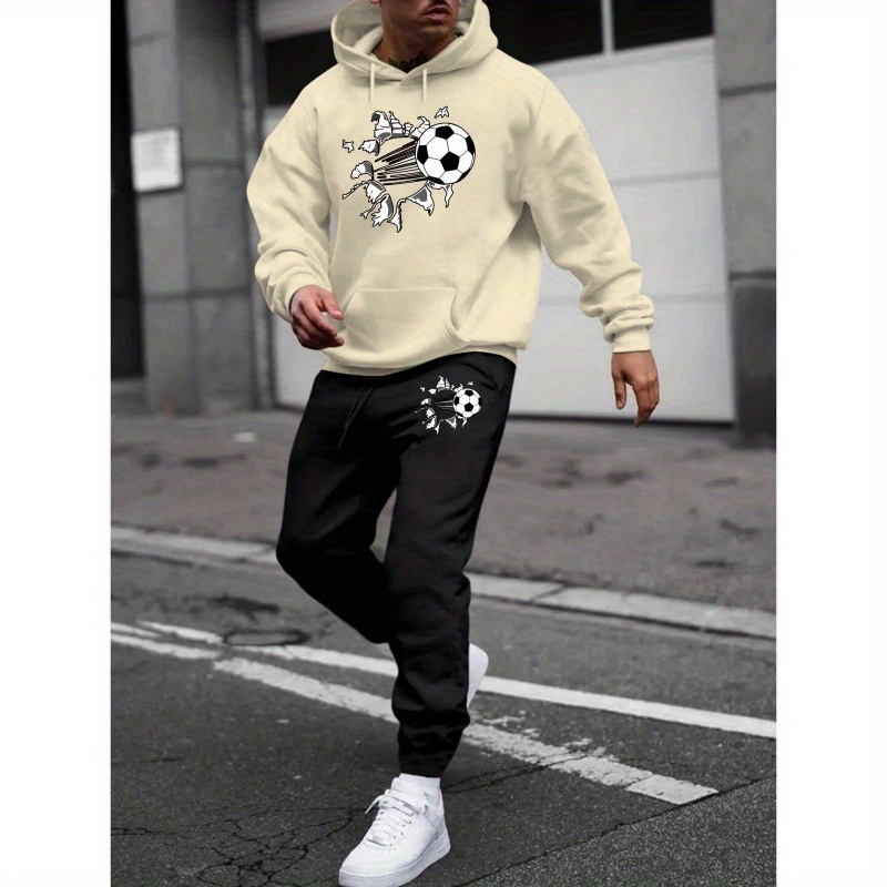 

- & Sweatpants Set - Printed Sportswear For Fall/, Polyester