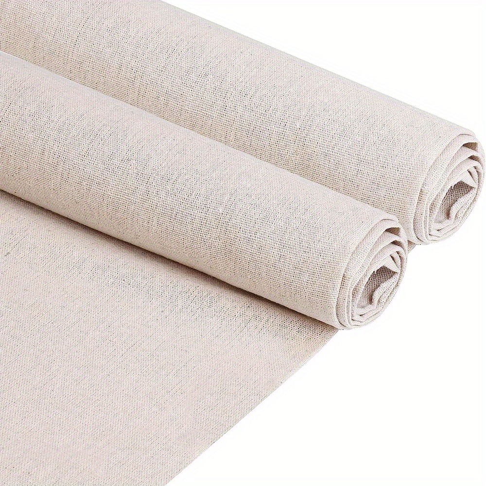 TEMU 1pc Linen Fabric, Jute-like Fabric, Printed Gray Cloth, Background Cloth Canvas, Handmade Diy Fabric