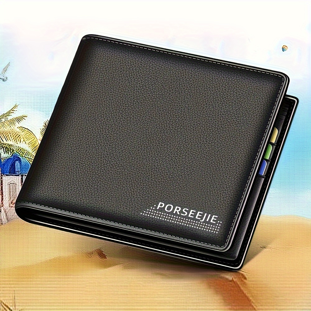 TEMU 1pc Large-capacity Wallet, Men's Card Holder, Wallet, Card Holder, Valentine's Day Gift, Christmas Gift, Birthday Gift