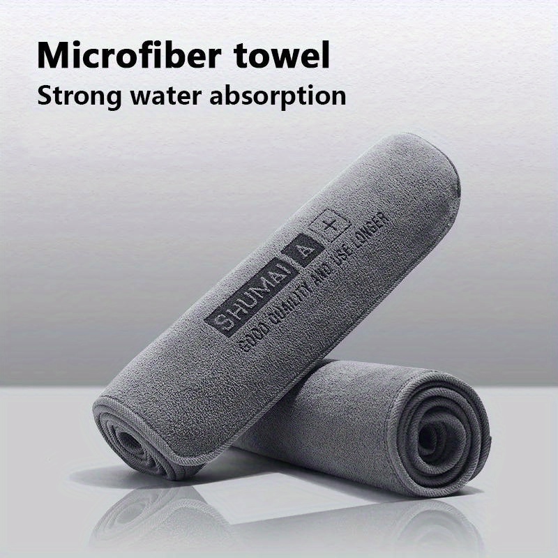 

A Microfiber Car Wash Towel, High-end Absorbent Detailing Cloth, Fiber Drying Towel For Vehicle External Care, Soft And Non-scratch For Car Cleaning