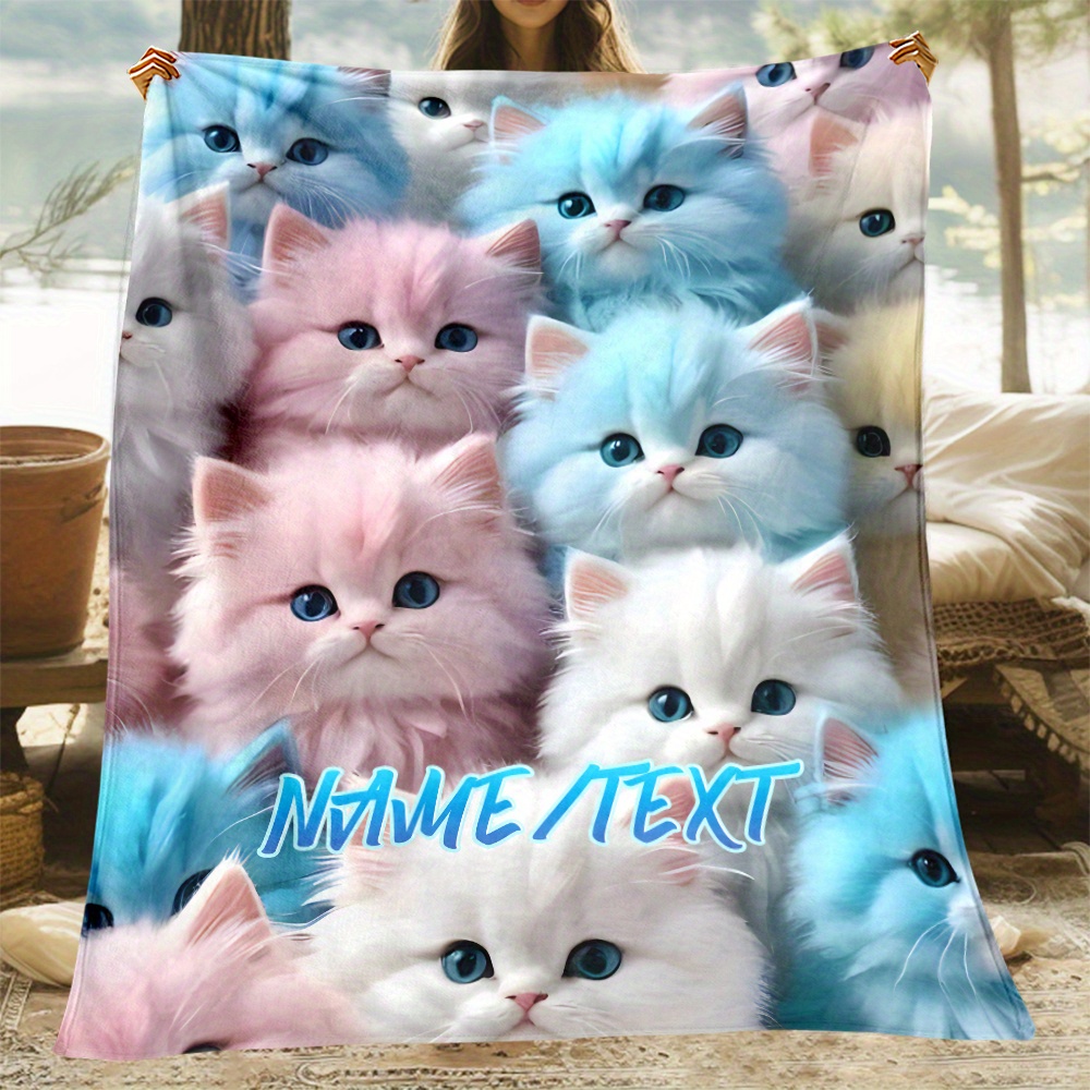 

Personalized Cat 's Blanket - , , For , Bed, & - , &