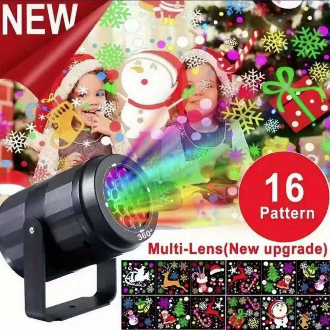 

2024 Usb Christmas Light, New Version Snowflake Christmas Projector Light, Rotating Christmas Pattern Stage Lighting For Home Theater, Bedroom Nightlight, Ceiling, Garden, Living Roo