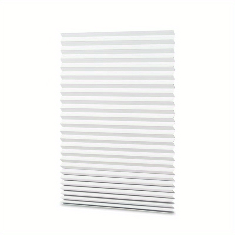 TEMU 1pc/semi-blackout Sunshade Curtain/high-density Non- Pleated Curtain/ Free To Cut/self-adhesive No-drill Top With Glue/with 2pcs Clips