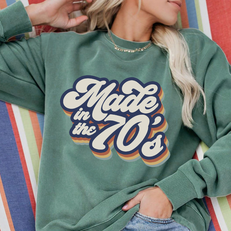 

Letter Print Sweatshirt, Crew Neck Casual Sweatshirt For Fall & Spring, Women's Clothing