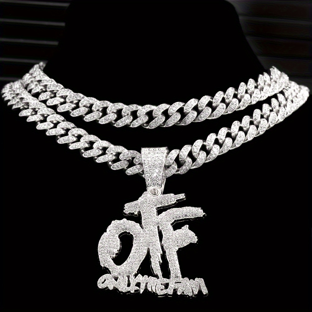 

And Women's Otf Pendant Necklace, Ice Necklace, Jewellery , 's Day