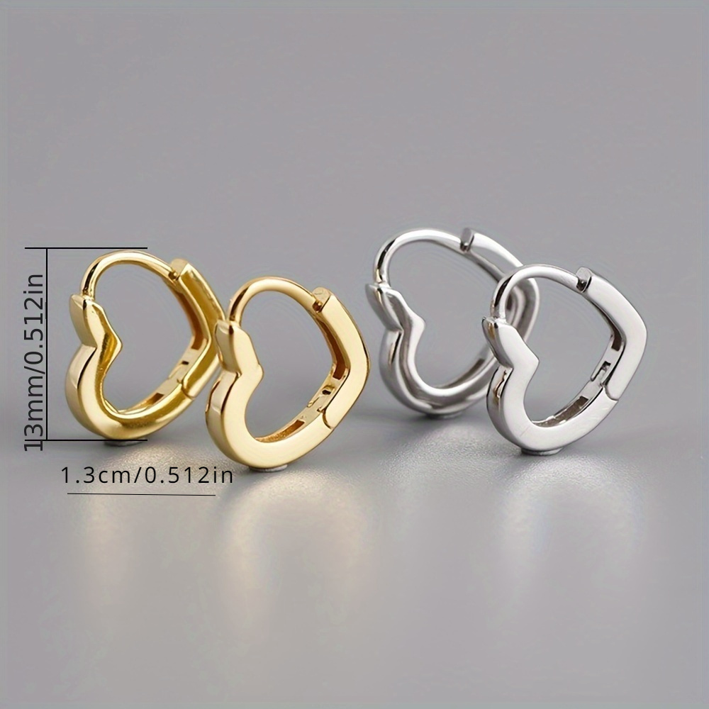 Geometric Heart Earrings for Weddings & Parties