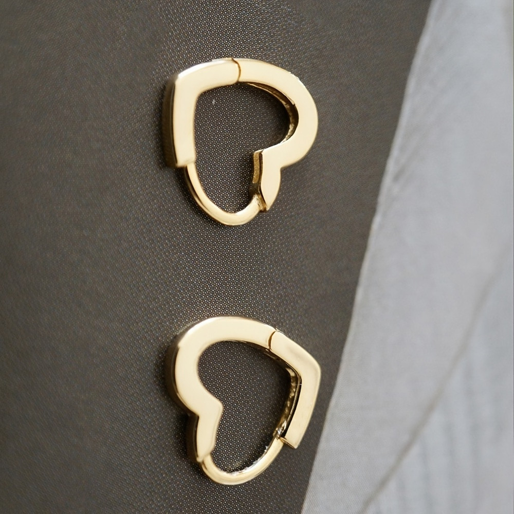 Geometric Heart Earrings for Weddings & Parties