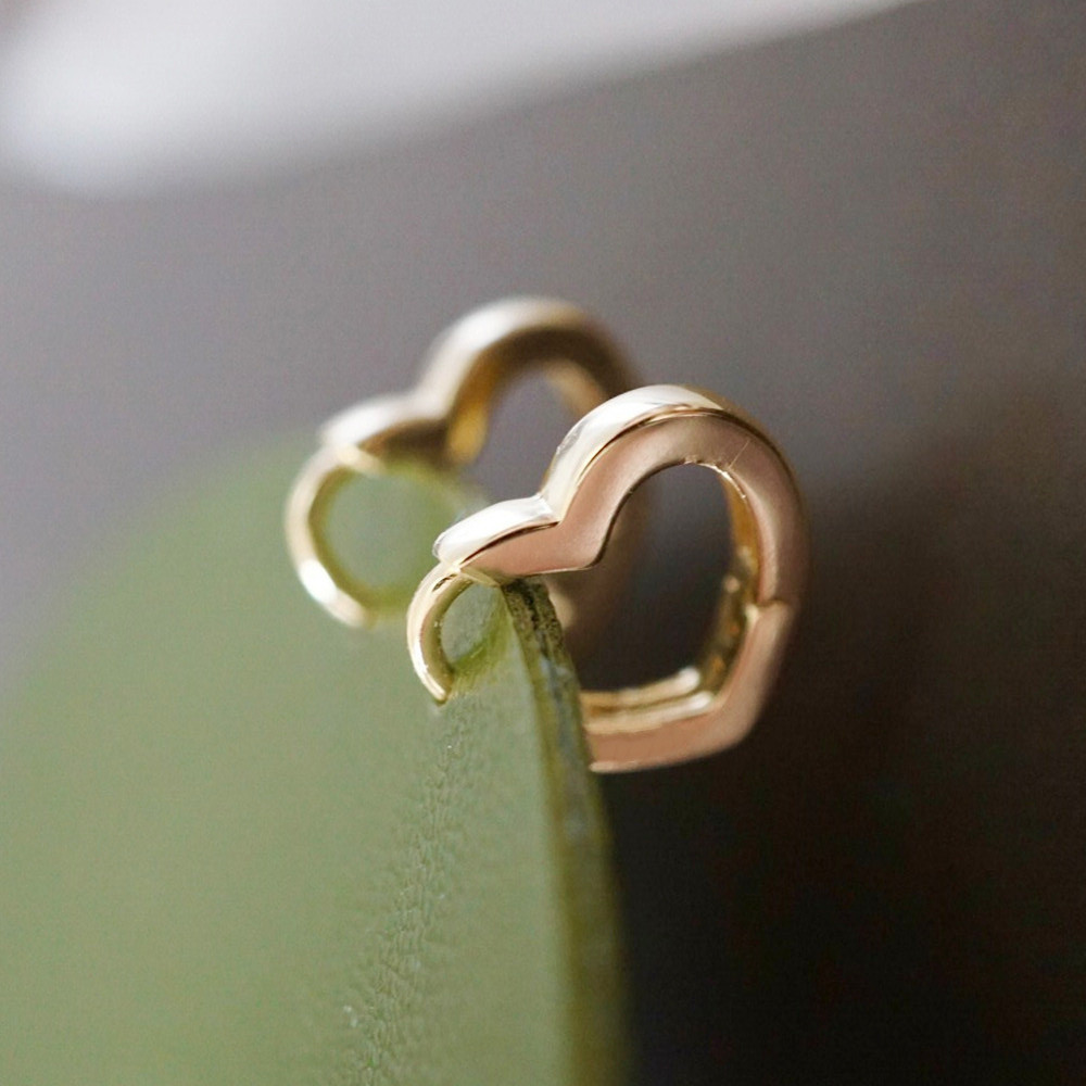 Geometric Heart Earrings for Weddings & Parties