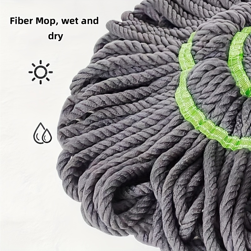 1pc easy wringing string mop multi surface wet dry use super absorbent microfiber ideal for bedroom bathroom toilet and living room cleaning self spinning dust removal tool details 5