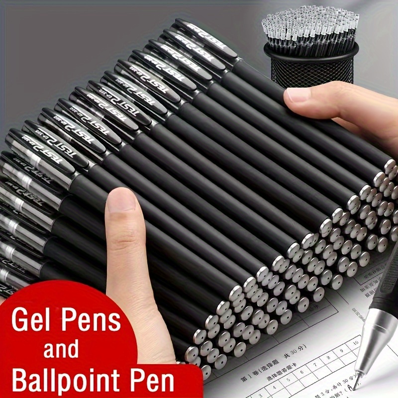 

Ensemble de Stylos Gel Noir Remplis de Gel Bullet 0.5mm Fournitures Scolaires et de Bureau Papeterie Accessoires Kawaii