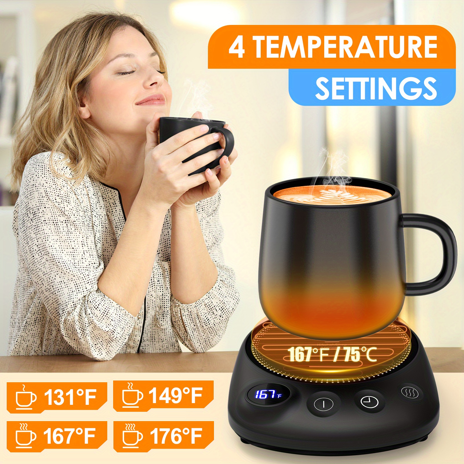 

Mug Warmer With And - , Tea, And Milk Warm - Auto Shut-off For Safe Use