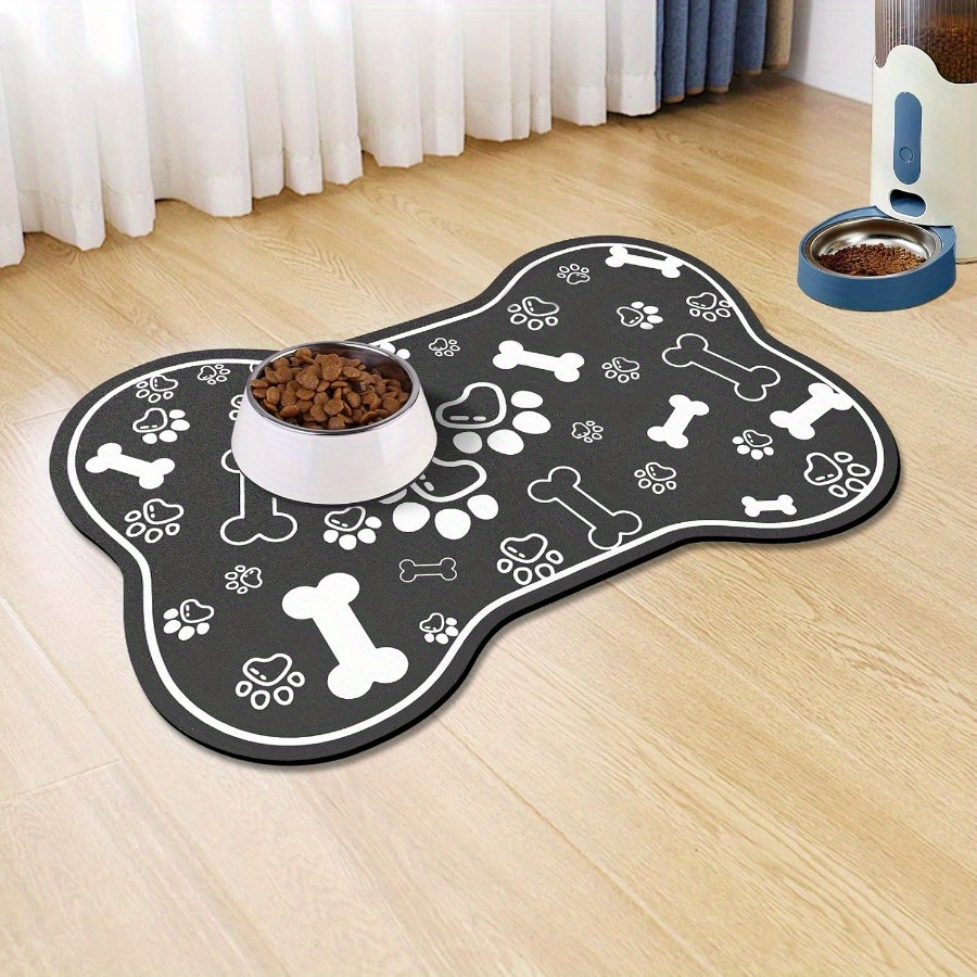 E-shop Futtermatte für Haustiere, schnell absorbierende Matten für Hunde- und Katzenfutter, Hunde-Unterteller-Matte mit Gummirücken, für , die achtlos