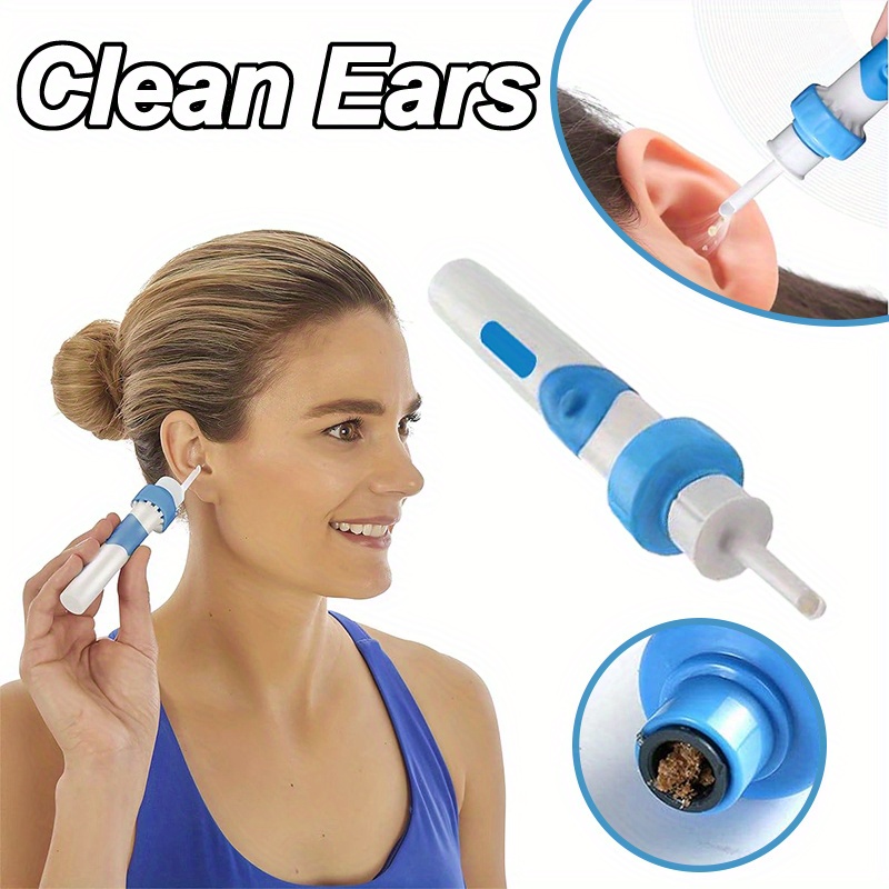 

Ear Cleaner Wax Remover Safety Cleaning Device, Removal Kit, Ear Cleaner, Portable Automatic Electric Vacuum Ear Wax, Safe And Comfortable Easy Remover Soft Prevent Ear-pick Clean Tools Set