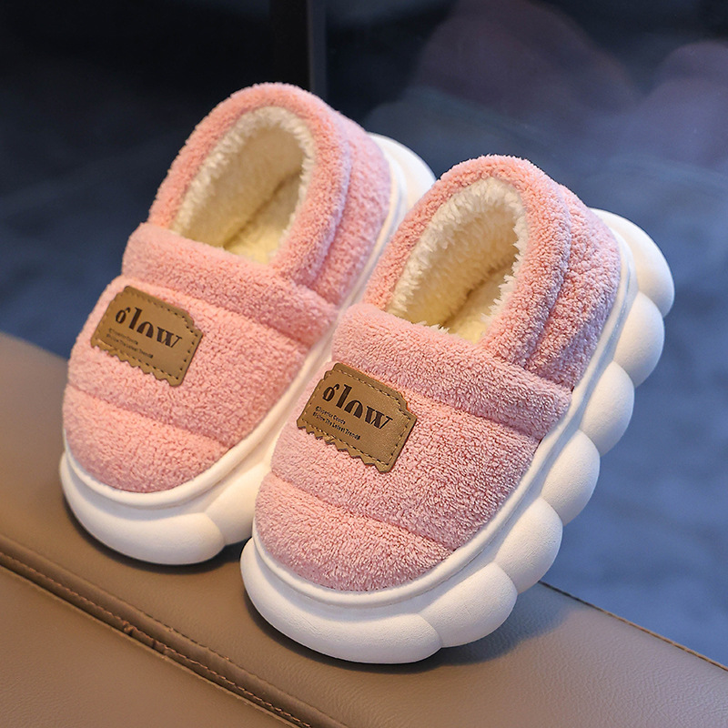 

Cozy ' Winter Slippers - Warm Fleece-lined, Non-slip Sole For , Cartoon Animal Prints