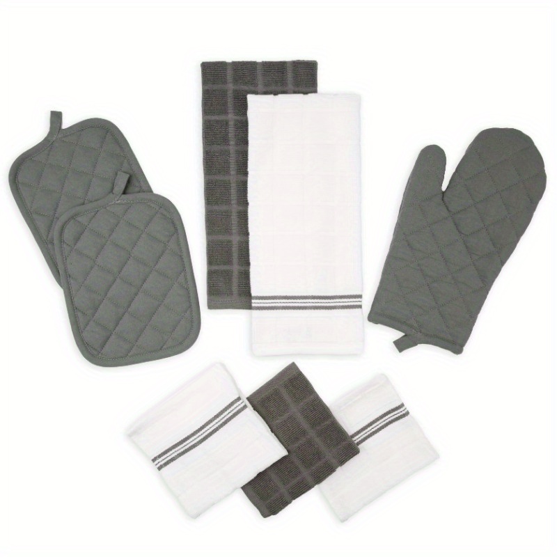 

8 Pack Kitchen Set Gray Comfort And Beauty