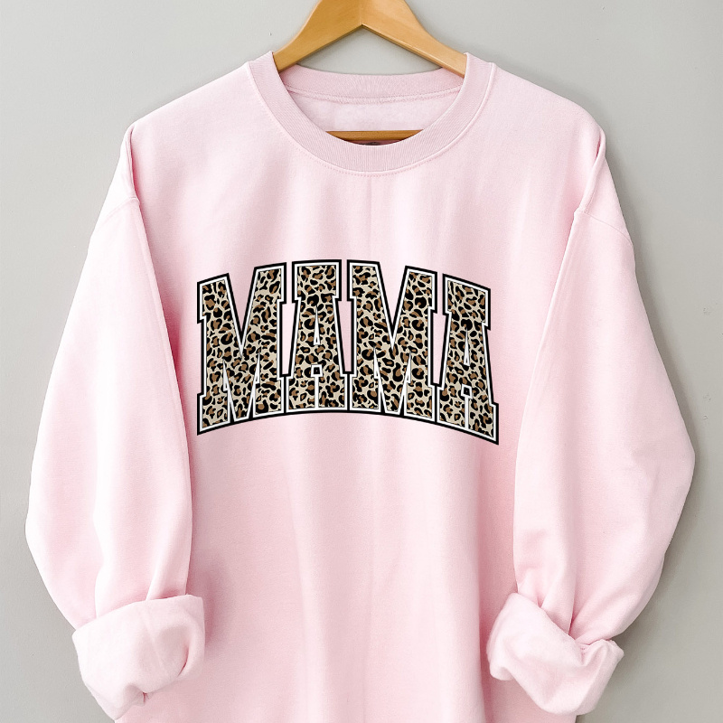 

Sweatshirt, Crew Neck Casual Sweatshirt For Fall & Spring, Women's Clothing