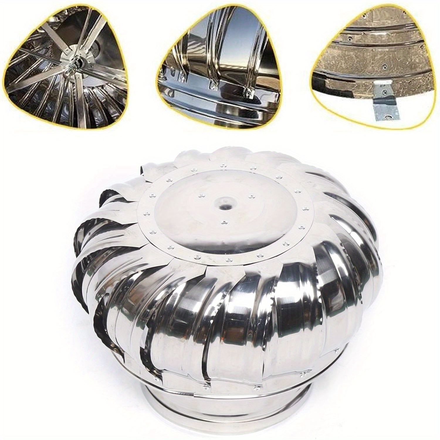 TEMU Thermall Konfiur 160mm Chimney Cowl Chimney Cover Stainless Steel Rain Cover Chimney Cowl Stove Pipe Cover Ventilation Attachment For Industrial