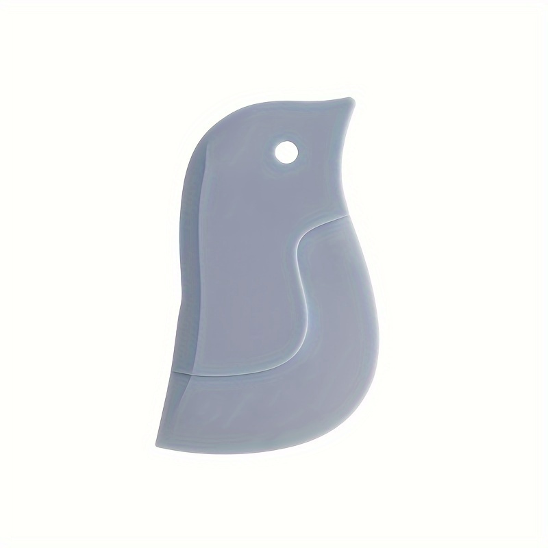 Penguin-shaped Soft Scraper - Kitchen Cleaning Tool For Grease & Baking, No Batteries Required